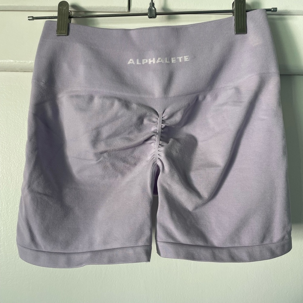 Alphalete Women's Light Purple Bike Shorts
